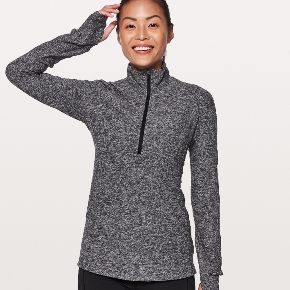 lululemon Extra Mile Half Zip Reflective